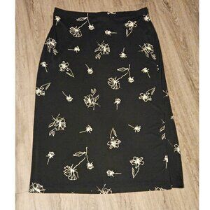 Vintage Avenue Floral Midi Skirt